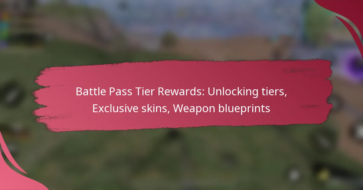 Battle Pass Tier Rewards: Unlocking tiers, Exclusive skins, Weapon blueprints