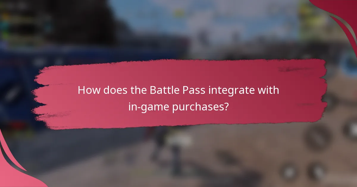 How does the Battle Pass integrate with in-game purchases?