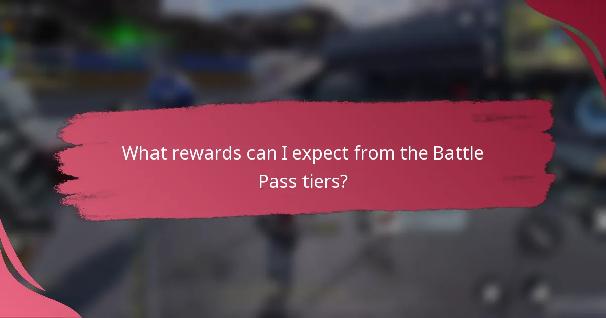 What rewards can I expect from the Battle Pass tiers?